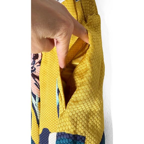 Anthropologie X Maeve Women's Tropicale Skirt Textured Mini Skirt Pleats Pockets - Picture 9 of 16